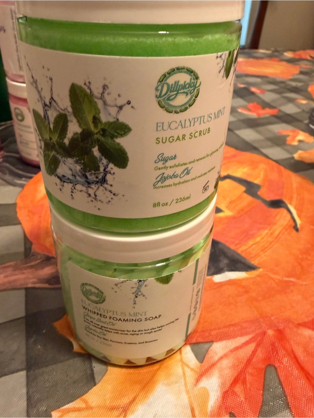 Eucalyptus mint sugar scrub & Whipped Foaming Soap Each 8 Oz